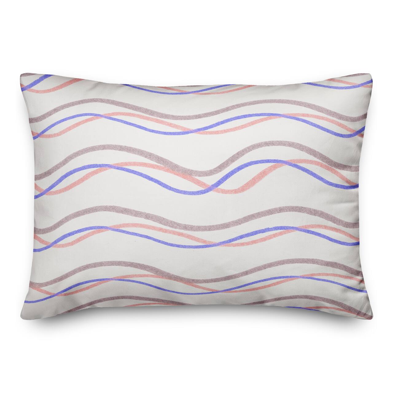 Delicate Squiggles Indoor/Outdoor Lumbar Pillow